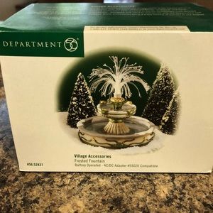 Department 56, Frosted Fountain battery operated.